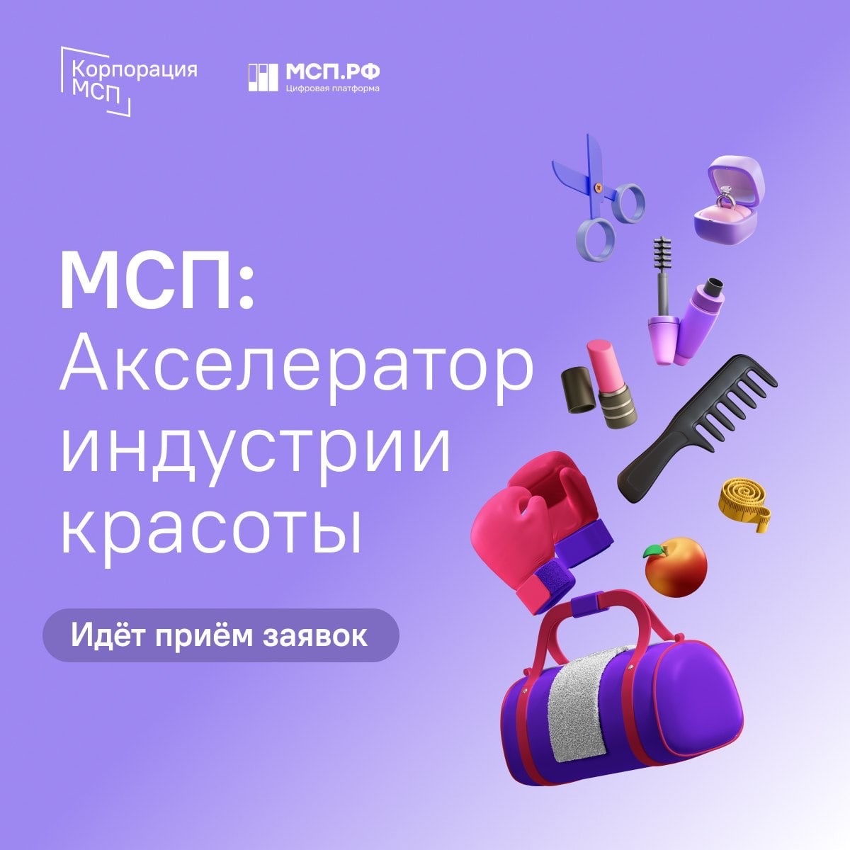 ​Стартовал прием заявок в «МСП: Акселератор индустрии красоты» 