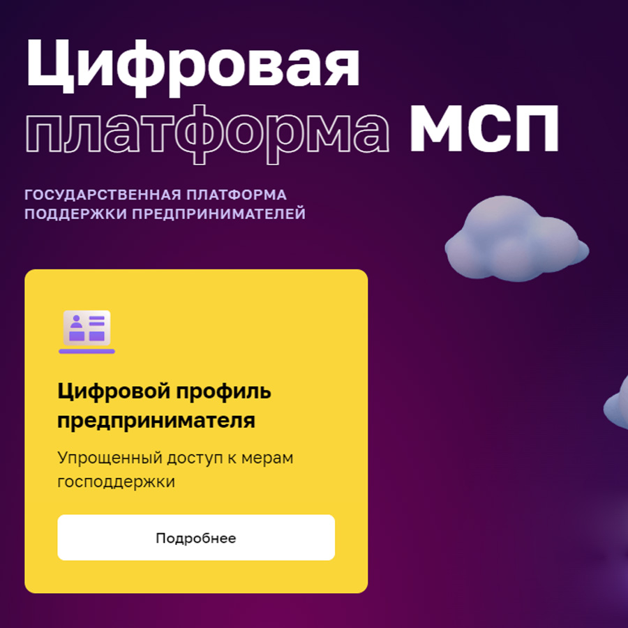 ​В России появился цифровой профиль предпринимателя для упрощения доступа к мерам господдержки 