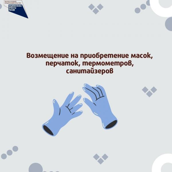 ​Возмещение на приобретение масок, перчаток, термометров, санитайзеров 