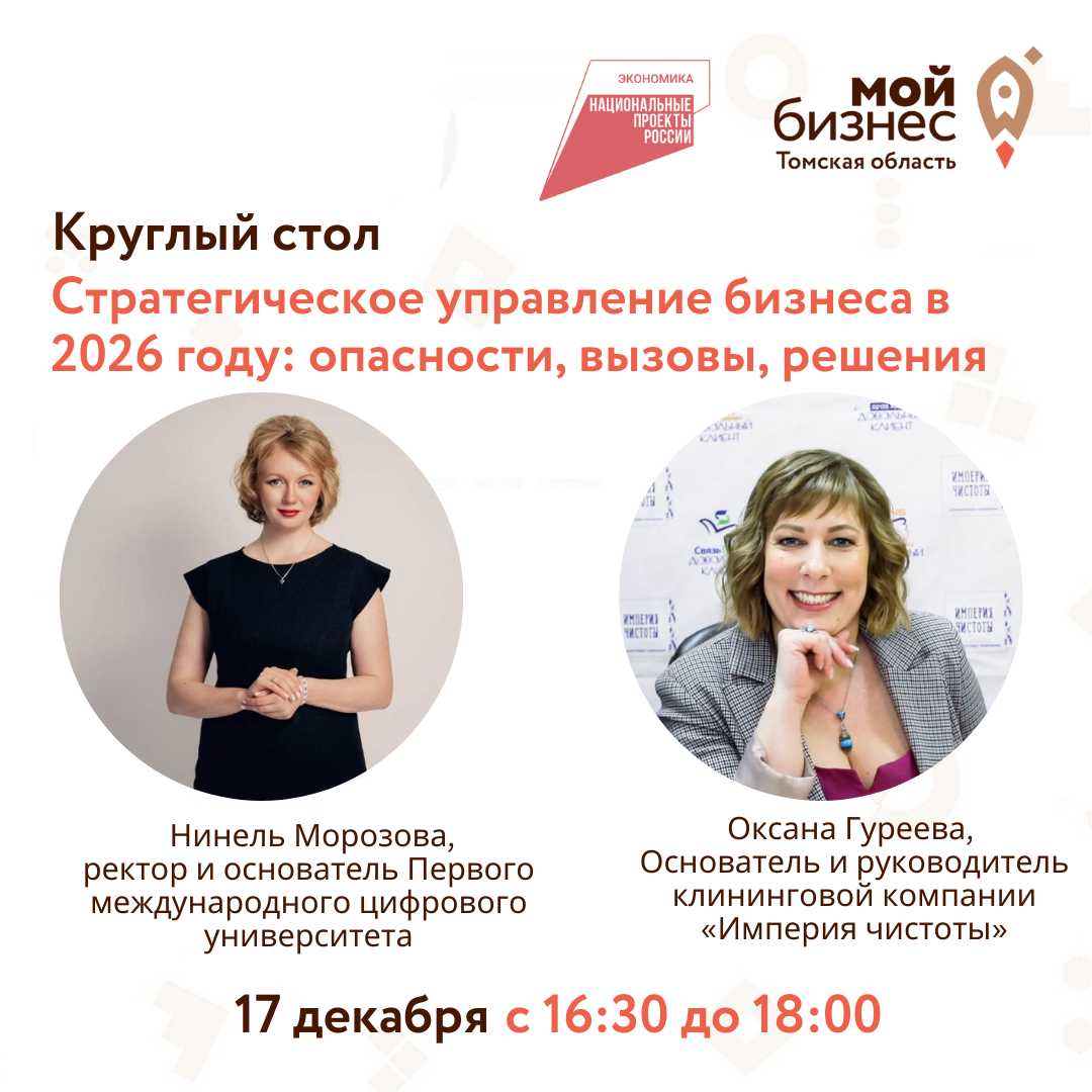 Круглый стол "Стратегическое управление бизнеса в 2026 году: опасности, вызовы, решения", 17.12